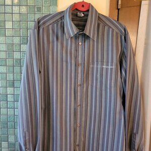 D&G By Dolce & Gabbana Blue striped button up.